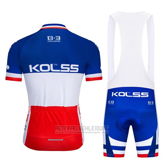 2019 Fahrradbekleidung Kolss Champion Frankreich Trikot Kurzarm und Overall - zum Schließen ins Bild klicken